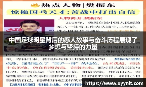 中国足球明星背后的感人故事与奋斗历程展现了梦想与坚持的力量